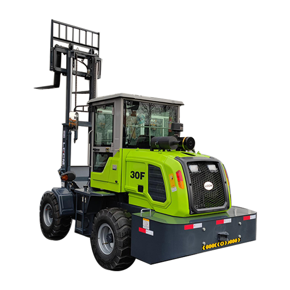 Side shift new rough terrain diesel forklift LG30F with chinese brand motor YUNNEI